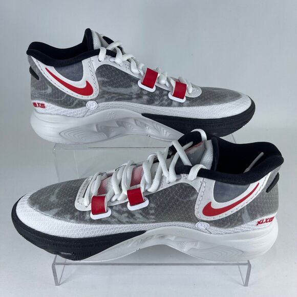 Nike Air Zoom Kyrie 8 White University Red Black Men's 8 | DJ6017-100 | NEW - Picture 2 of 9